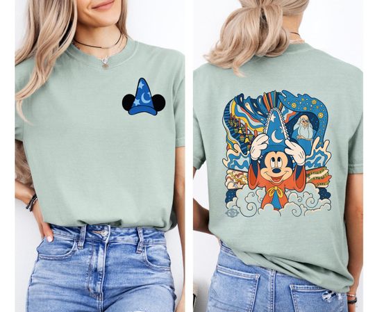 Discover Dwustronne koszulki w stylu retro Disney Fantasia Movie