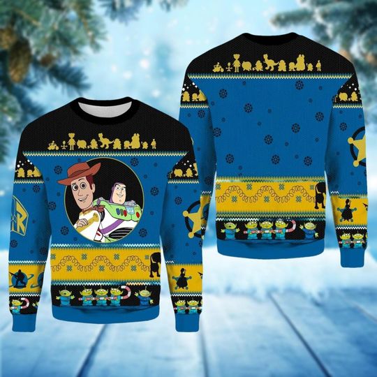 Discover Brzydki sweter świąteczny Disney Toy Story, prezenty świąteczne