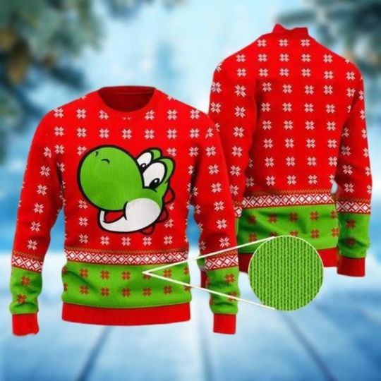 Discover Brzydki sweter świąteczny Yoshi, prezenty świąteczne