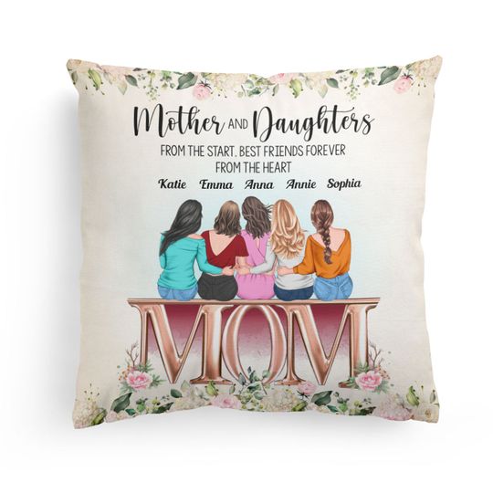 Discover Love Between Mother And Daughters - Personalized Pillow