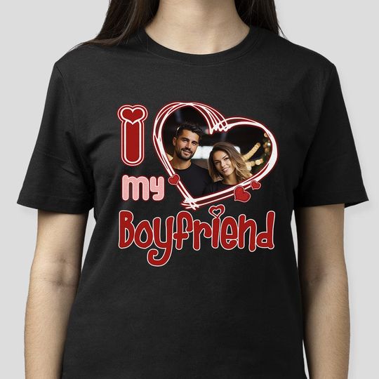 Discover Custom Photo I Love Him/Her Valentine Shirt