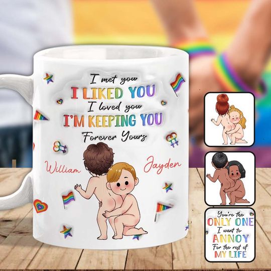 Discover I'm Keeping You - Personalized LGBT Support Mug