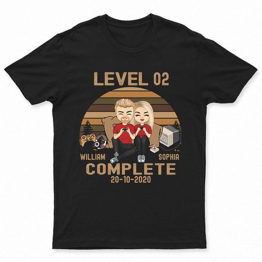 Discover Level Complete - Gift For Couples - Personalized Unisex T Shirt
