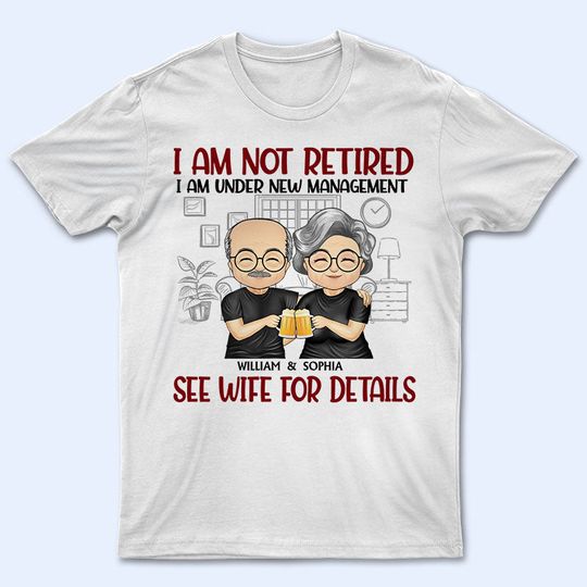 Discover Family Couple Under New Management See Wife For Details - Gift For Husband - Personalized Unisex T-Shirt