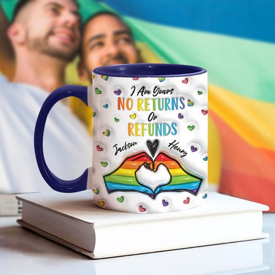 Discover I Am Yours - Personalized Couple Accent Mug
