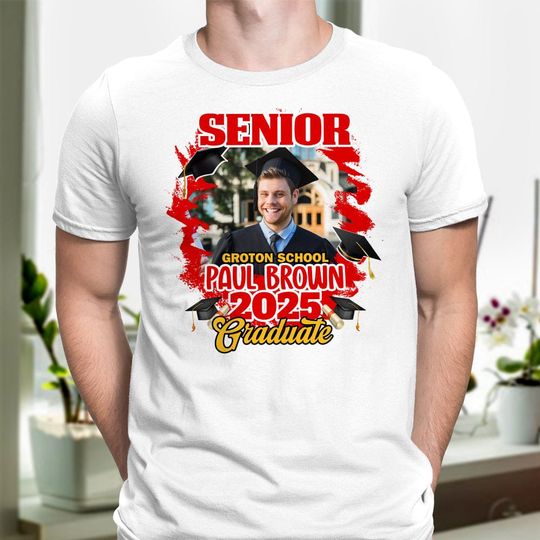 Discover Custom Photo Congrats Senior Graduation Bright Unisex T-Shirt