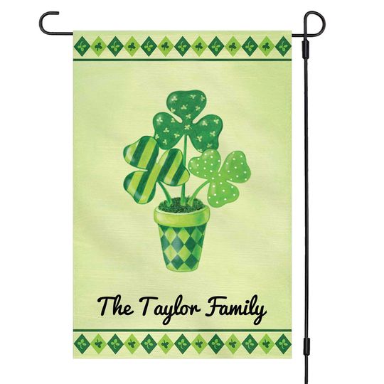 Discover St. Patrick's Day Custom Personalized Garden Flag
