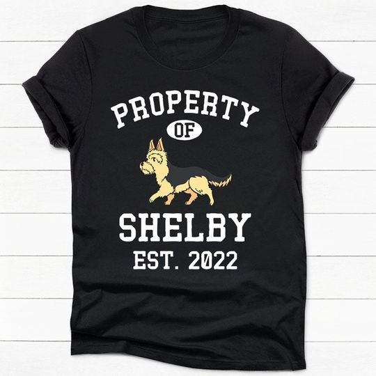 Discover Property Of Yorkie Personalized T-Shirt, Custom Gifts For Dog Lovers