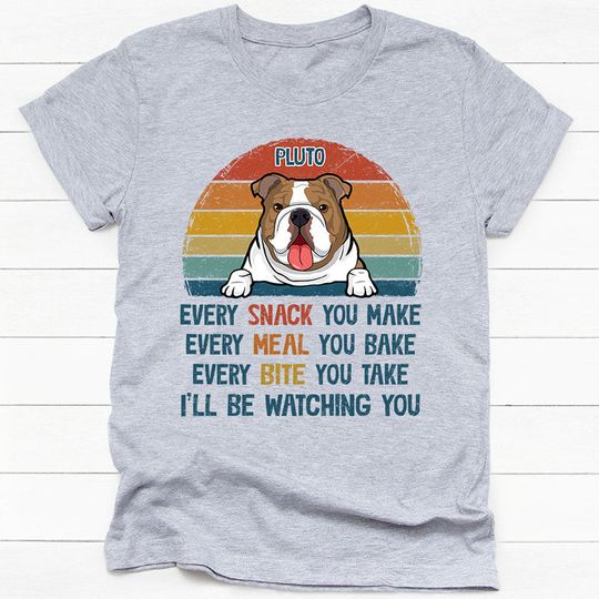 Discover Every Snack You Make Retro, Personalized Unisex T-Shirt - Gift for Dog Lovers, Custom Photo