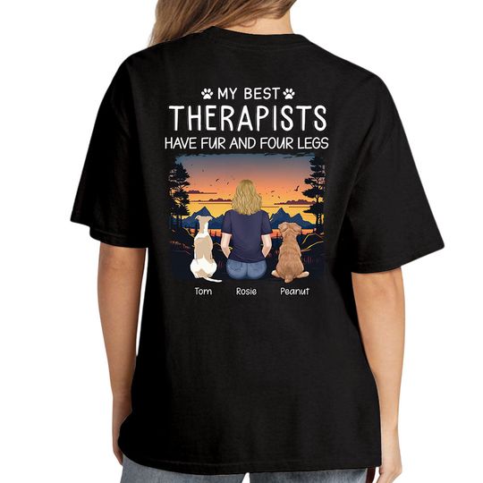 Discover Best Therapist - Personalized 3D T-shirt For Dog Lovers