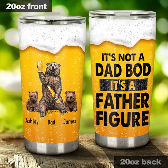 Discover It's Not A Dad Bod - Personalized Father Tumbler