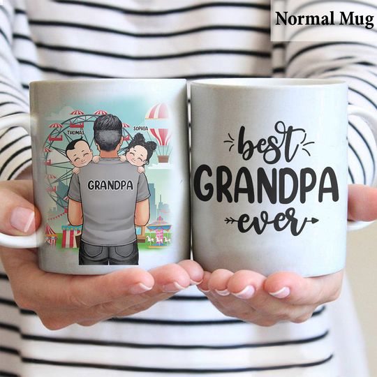 Discover Best Dad Ever - Gift For Dad, Grandpa - Personalized Mug
