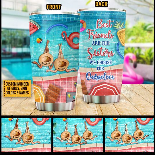 Discover Swimming Bestie Choose For Ourselves Personalized Tumbler
