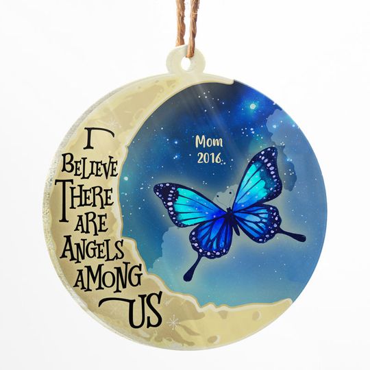 Discover Angels Among Us - Memorial Gift - Personalized Acrylic Ornament
