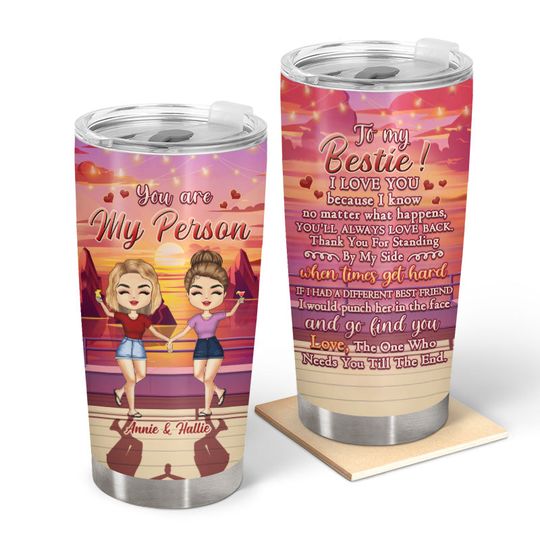 Discover You Are My Person Beach - Gift For Sisters And Best Friends - Personalized Tumbler
