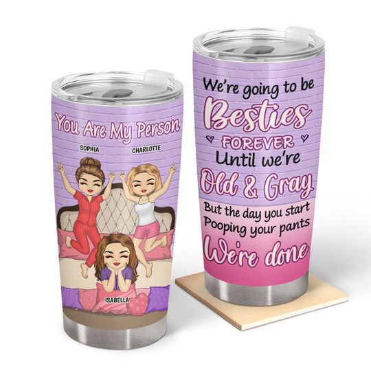 Discover BFF We're Going To Be Besties Forever - Gift For Best Friends & Sisters - Personalized Tumbler
