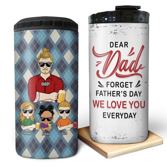 Discover We Love You Everyday - Gift For Father - Personalized Can Cooler Tumbler