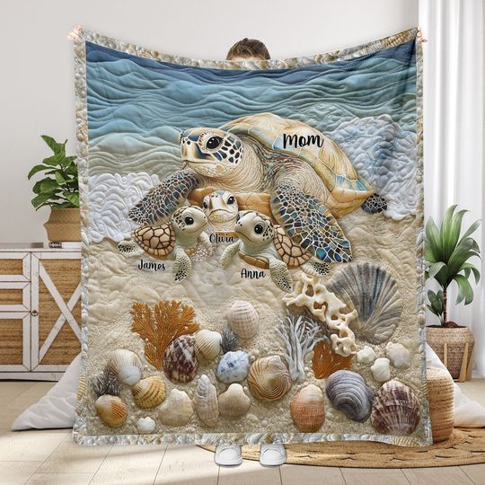 Discover We Love You - Personalized Mother Blanket