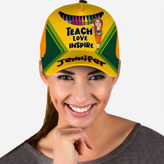 Discover Teach Love Inspire - Personalized Teacher Classic Cap