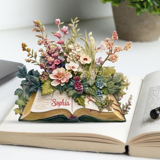 Discover Just A Girl Who Loves Reading - Gift For Book Lovers - Personalized Book Custom Shaped Acrylic Plaque