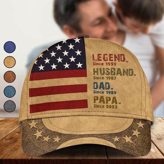 Discover Legend Dad Father - Personalized Father Classic Cap
