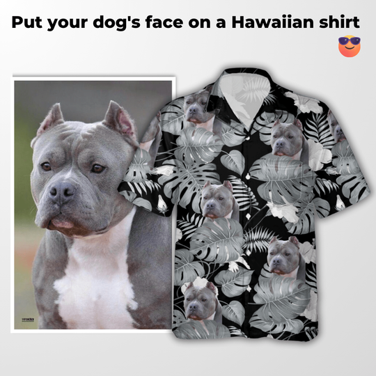 Discover Customized Dog's Photo On Men's Hawaiian Shirt