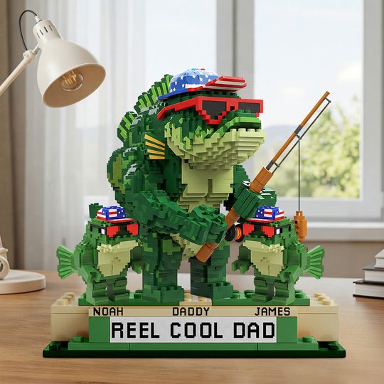 Discover Reel Cool Dad, Grandpa - Personalized Father Custom Shaped Acrylic Plaque