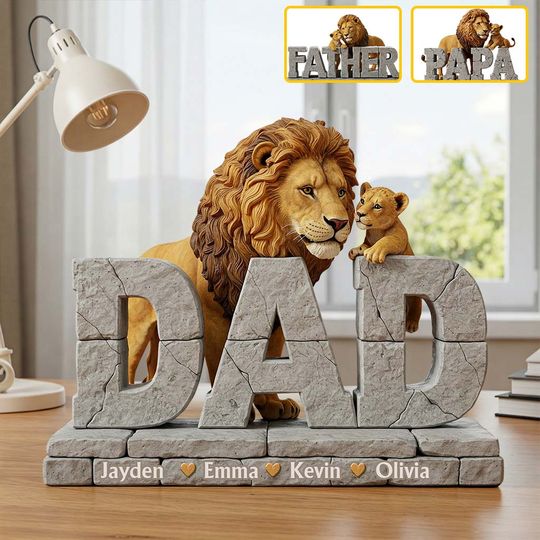 Discover Best Dad Ever - Personalized Father Shaped Acrylic Plaque
