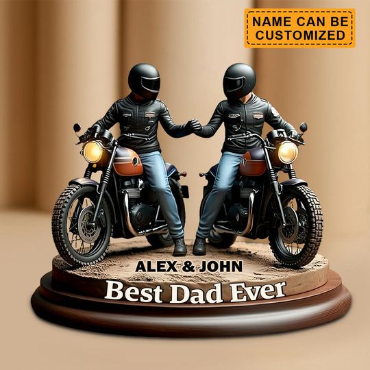 Discover Old Biker Dad - Personalized Biker Acrylic Plaque