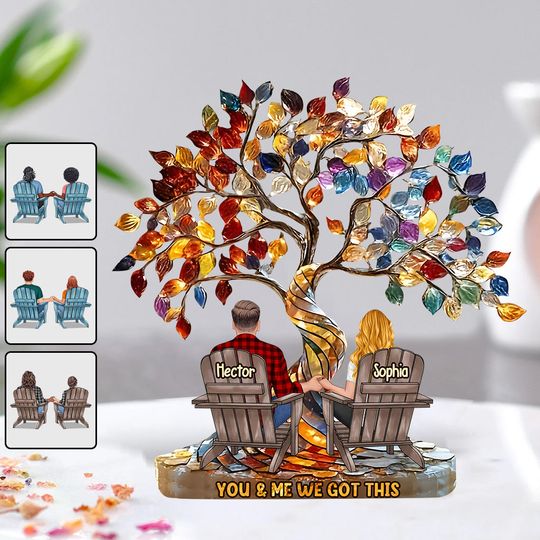 Discover You And Me We Got This - Personalized Couple Custom Shaped Acrylic Plaque