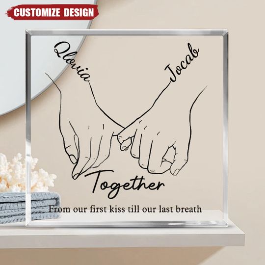 Discover I Love You Forever & Always - Couple Personalized Acrylic Plaque