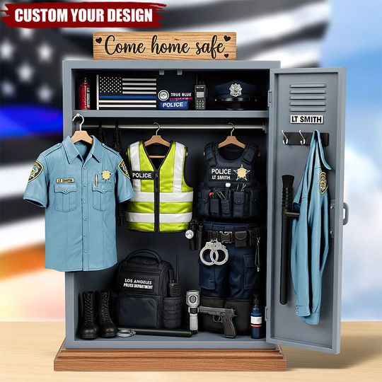 Discover Police Personal Locker Acrylic Plaque - Personalized Gifts For Police Officer