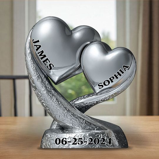 Discover Anniversary Gifts - Personalized Couple Custom Shaped Acrylic Plaque