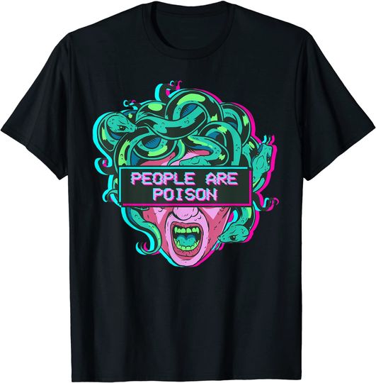 Discover T-shirt Unissexo Medusa People Are Poison