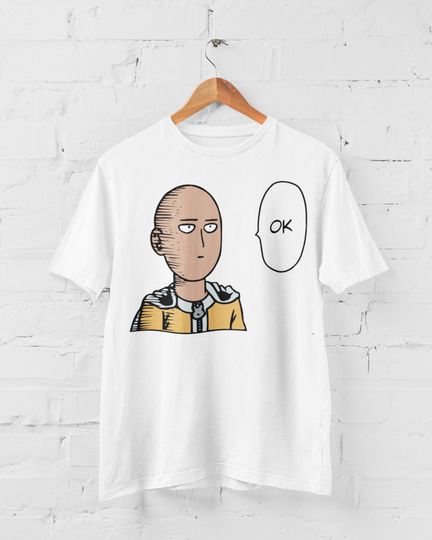 Discover T-Shirt Camiseta Manga Curta Para Homem Mulher Criança Saitama OK