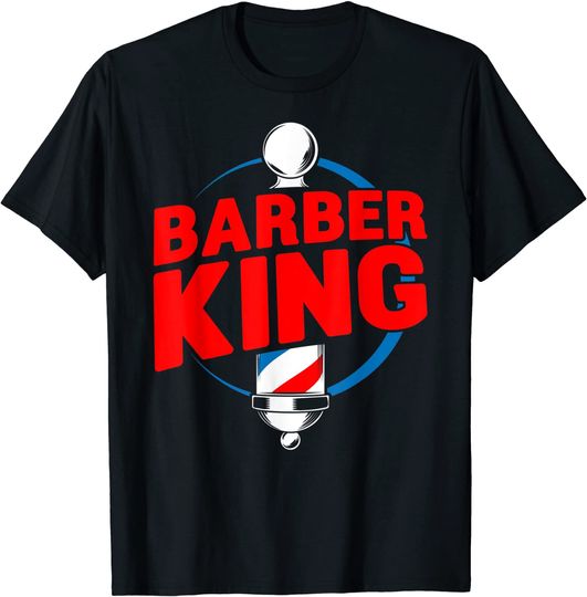 Discover T-Shirt Para Homem Mulher Logotipo Barbearia
