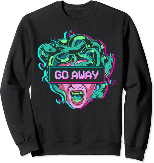 Discover Go Away Medusa | Suéter Sweater para Homem e Mulher
