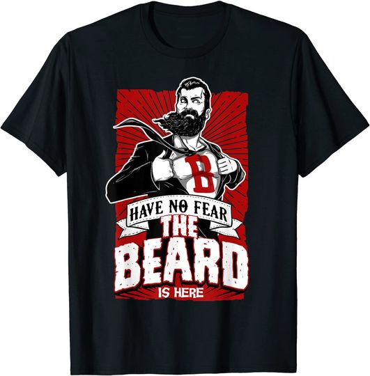 Discover Não Tenha Medo, a Barba Está Aqui T-Shirt Logotipo Barbearia