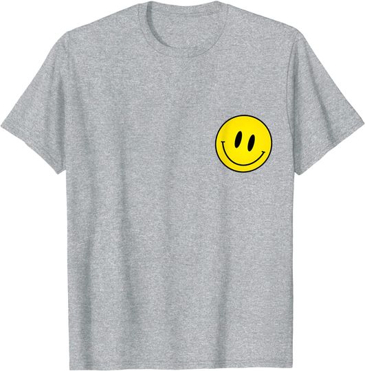 Discover Retro Vibe Smiley Face Gráfico Cara Feliz  T-Shirt