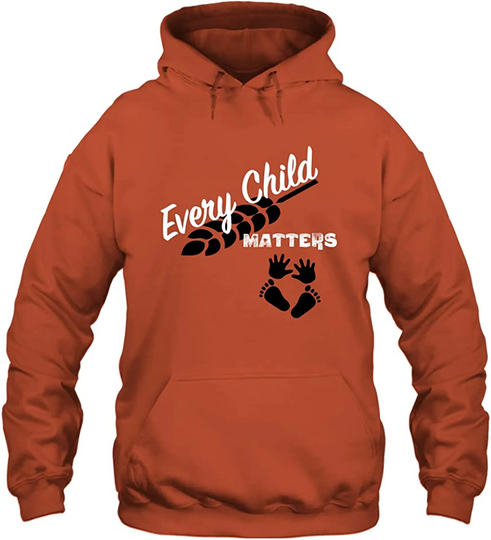 Discover Hoodie Unissexo Orange Day Every Child Matters