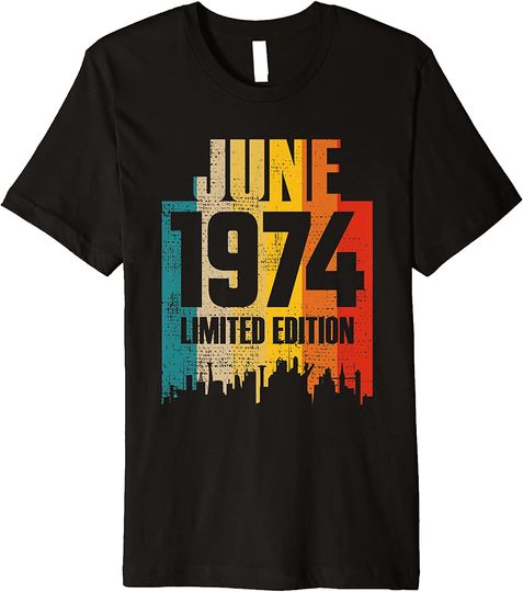 Discover June 1974 Limited Edition Retro Vintage Premium T-Shirt