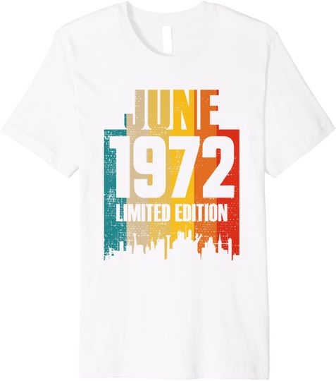 Discover June 1972 Limited Edition Retro Vintage Premium T-Shirt