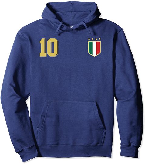 Discover Hoodie Unissexo Retro Futebol da Itália