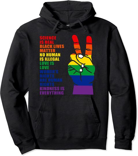 Discover Hoodie Unissexo Science Is Real Orgulho LGBT