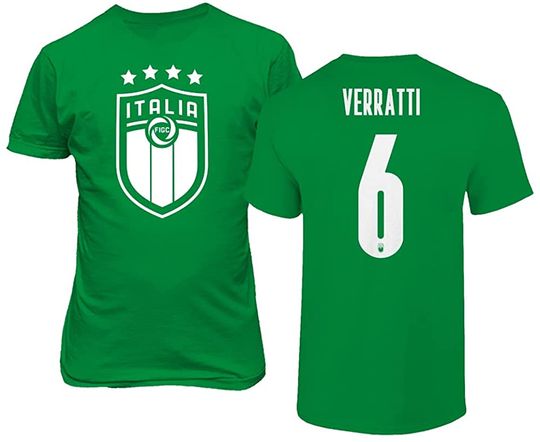 Discover Euro Soccer 2020 Italy #6 Marco VERRATTI Unisex T-Shirt