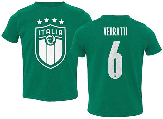 Discover Euro Soccer 2020 Italy #6 Marco VERRATTI T-Shirt