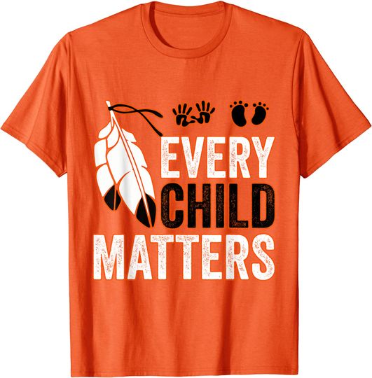 Discover Every Child Matters T-Shirt With A Large Feather