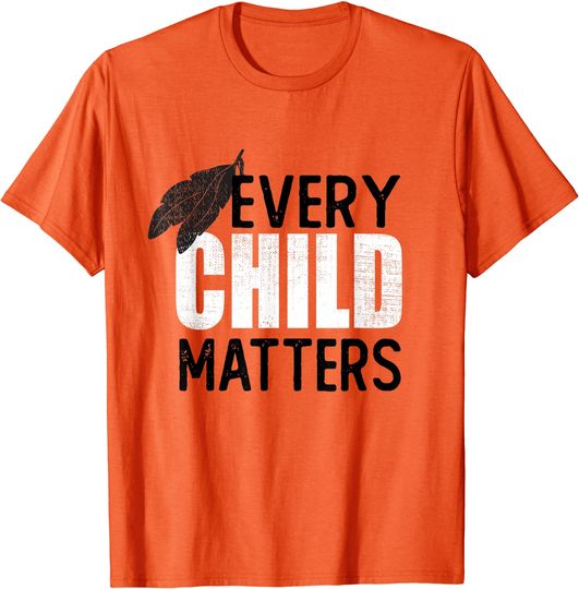 Discover T-shirt para Homem e Mulher com Every Child Matters Orange Day