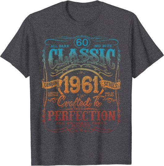 Discover Vintage 1961 Limited Edition 60th Birthday T-Shirt