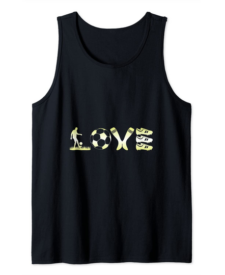 Discover Love Soccer Player Team Tank Top